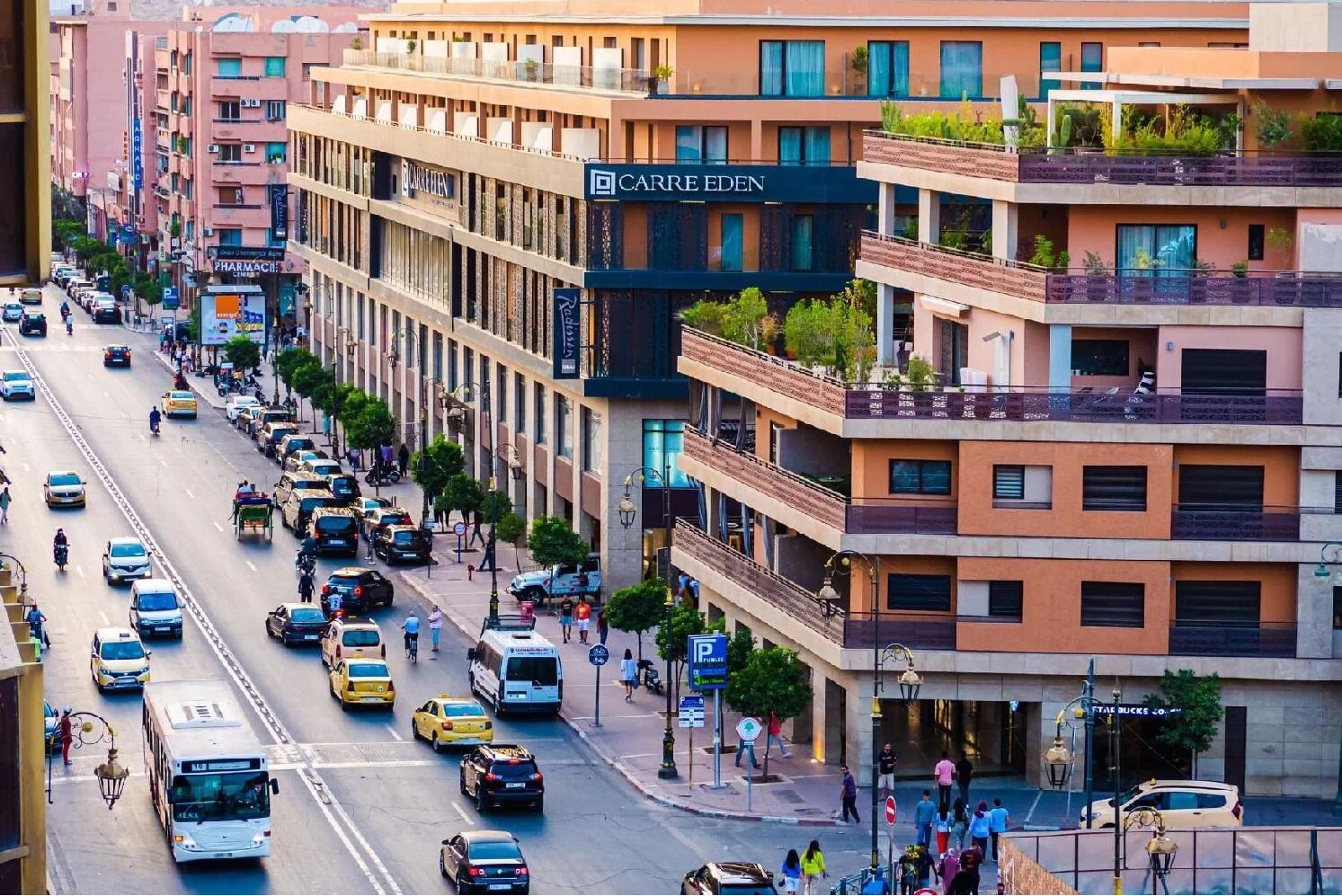Quartier Guéliz à Marrakech