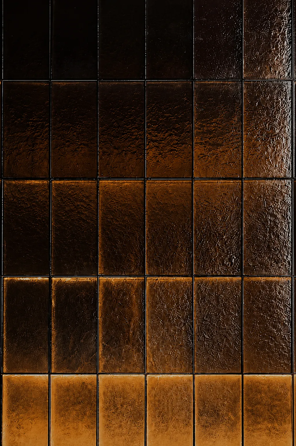 Paroi de verre ambré